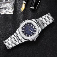Reloj De Lujo Para Hombre 2023 Reloj De Pulsera De Cuarzo Resistente Al Agua Con Luminiscencia Y Fecha En Acero Inoxidable Cuadrado - details 14