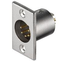 Banner - Conector chasis microfono XLR 5 pin macho