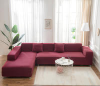 Cubierta Elástica De Sofá De Color Sólido Para Sala De Estar Cubierta De Esquina L Gruesa Necesita Comprar 2 PCS Para Sofá L - details 8