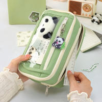 Estuche De Almacenamiento Para Lápices Con 9 Capas Gran Capacidad Bolsa Transparente Con Compartimentos Y Botón Magnético Para Acceso Facil Stationery - details 5