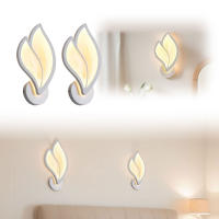 Lámpara De Pared LED Moderna Con Forma De Pétala Acrylic Para Iluminación Interior En Dormitorio Y Sala De Estar Instalación Fácil Incluye Bombilla - details 0