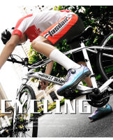Zapatillas De Ciclismo Para Carretera Ultraligero Amarillo MTB Con Cierre Self-Locking Para Hombre Y Mujer Zapatos De Bicicleta SPD Planos Para Competición Y Entrenamiento - details 1