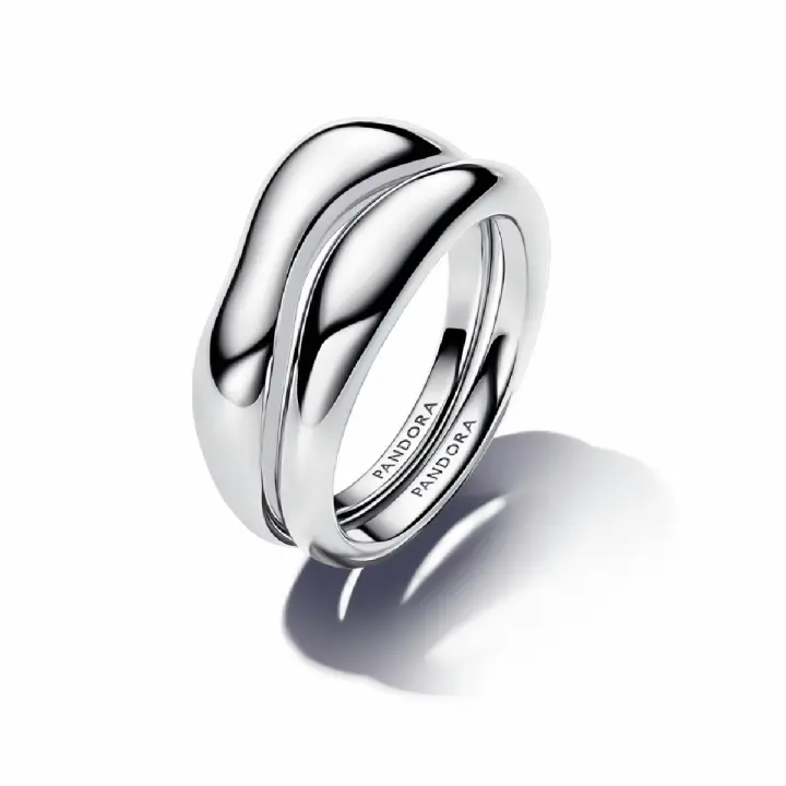 Anillos combinables Pandora Forma Orgánica Plata - 1