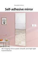 Espejo Decorativo Sin Marco En Acrílico Autoadhesivo Para Dormitorio Y Hogar 2 Piezas Espejo De Pared Y Piso Para Ajuste En El Hogar - details 0