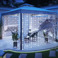 Luces De Cortina LED Con Control Remoto Y USB Para Decoración De Hogar Fiesta Boda Pared Ventana Halloween Navidad - details 9
