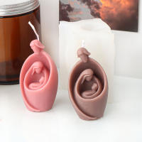 Molde De Silicona 3D Para Vela Mom Con Bebé Virgen Mold De Cera Y Resina Figura Humana Regalos De Arte Abstracto Familiar - details 6
