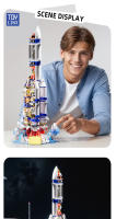 ToylinX 1099PCS Bloques De Construcción Espacial Exploración Rocket Juguete Coleccionable Para Adultos Regalos Festivos Navidad Halloween Pascua - details 8