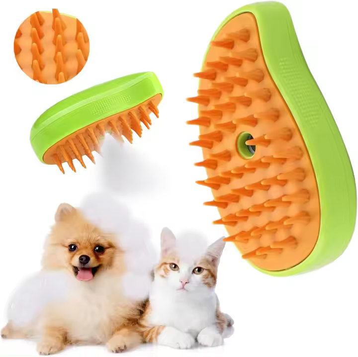 Cepillo de vapor 3 en 1 para gatos, cepillo de vapor para masaje, autolimpiable, para gatos, perros, gatos de talla corta, media y larga, cachorros. - 1
