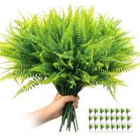 Ferni Artificial De Boston Falso Para Exteriores Plantas Falsas De Interior Esteros Y Hojas Rama De Arbusto Plantas Falsas - details 0