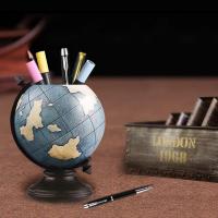 Portalápices with shape de Globe para escritorio, portalápices, Taza para monitores vintage, Organizador de escritura - details 2