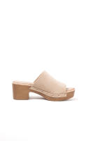 Lyla Wang Sandalias mujer mules con tacón alto y plataforma efecto madera con tachas y plantilla acolchada - details 33