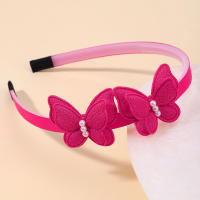 Diadema De Mariposa Exquisita Con Perlas Simuladas Para Niñas Accesorio Lindo Para El Día Diadema De Cabello Para Niñas Decorativa Para Todas Las Estaciones - details 18