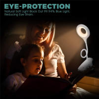 Lámpara De Escritorio Portátil Recargable Luz De Lectura Protección Ocular LED USB Lámpara De Mesa Con Clip Y Control Táctil - details 8