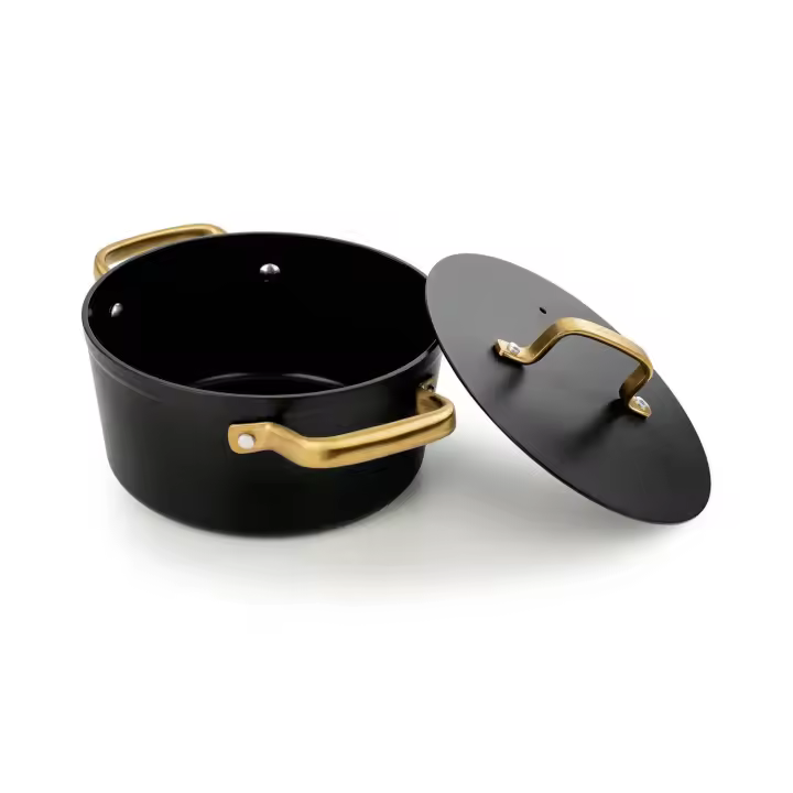 Arcos Serie Samoa Iconic | Cacerola Antiadherente Cerámico 20 cm y 2,6 L | Aluminio Forjado | Apta cualquier cocina | Mango Acero Inoxidable | Color Negro | LIBRE DE (PFOA / PTFE / PFOS) - 1