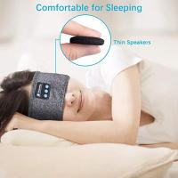 Máscara De Sueño Con Bluetooth Auriculares Sin Cable Cabezal Cómodo Para Durmientes Laterales Música Headset Ojo De Cuidado Material Suave Elástico - details 6