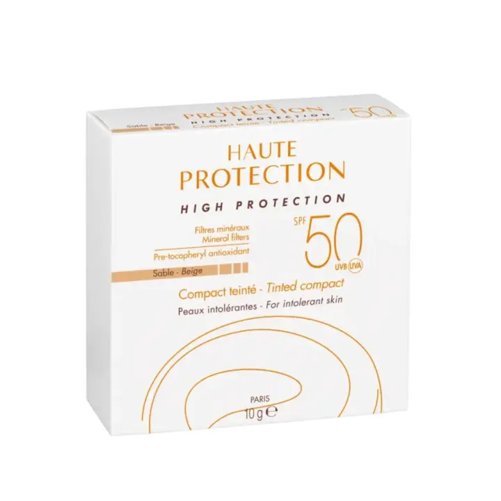 Avène Maquillaje Compacto Solar SPF 50 Arena 10g - 100% Mineral - Sin Perfume - 1