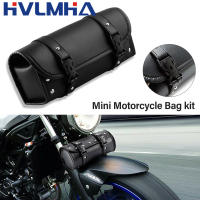 Bolsa De Viaje Para Manillar De Motocicleta PU Cuero Impermeable Bolsa De Herramientas Vintage Para Harley Bobber Suzuki Honda - details 0