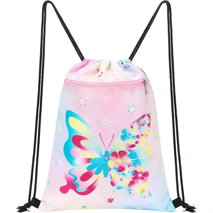 Mochila con cordón - Bolsa con cordón Mochila deportiva Bolsa de gimnasio Bolsa de natación - 1