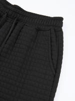 Pantalones casuales de primavera y otoño para hombre, con diseño de gofres, a cuadros, deportivos, de moda para exteriores. - details 7
