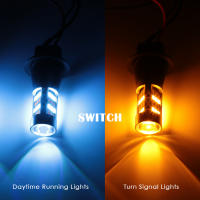 Luz De Señal LED Dual-Color DRL 42SMD P21W 1156 BA15S BAU15S PY21W 7440 T20 Canbus Para Coche Luz Diurna Y Faros De Día 2PCS - details 3
