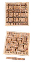 Juguetes Educativos De Madera Montessori Para Niños Tabla De Multiplicación 9x9 Aide Docente De Matemáticas Para Guardería Regalo Para Niños Y Niñas De 3-12 Años - details 1