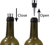 Tapa De Botella De Vino De Aleación De Zinc Con Goma Reutilizable Para Cocina Y Bar Regalos Para Fiestas De Navidad Y Bodas - details 2