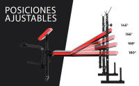 ManiBoom Banco Musculacion PLEGABLE y Ajustable, Gimnasio en Casa COMPLETO con Banco de Pesas MULTIFUNCIONAL, Soporte Barra Press Banca con Carga de Hasta 200KG, Banco de Abdominales Estable - details 5