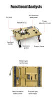 Mesa De Camping WESTTUNE Con Estufa IGT Aluminio Plegable Multifuncional Accesorios Portátil Para Exteriores - details 13