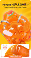 Anillo de natación para niños Swimbobo, diseño de fruta naranja, bolsa de red transpirable, anillo para axila para bebés de 0 a 3 meses - details 7