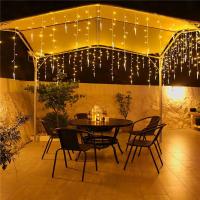 Luces De Navidad LED En Forma De Hielo Con 16 Caídas Y 8 Modos Para Ventanas Cortinas Jardines Bodas Y Fiestas Interno Externo - details 7
