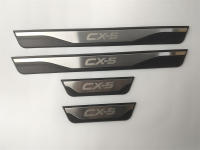 4Pcs/Lot ABS Acero Inoxidable Para Mazda CX-5 2012-2016 Placa De Bajo De Puerta Decorativa Saludo Pieza Cubierta De Puerta Interior - details 2