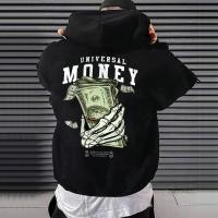 Sudadera De Fleece Casual Para Hombre Y Mujer Estampada Gótica Abrigada Con Capucha Estilo Harajuku Suelta Y Grande Para Otoño E Invierno Streetwear - details 4