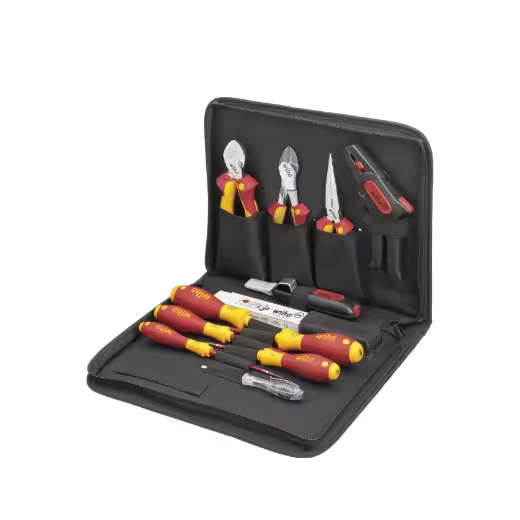 Wiha Juego de herramientas para electricistas en surtido, de 13 unid., incl. funda para herramientas (36389) - 1