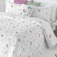 Colcha bouti reversible Fundeco Astoria de primavera-verano, incluye cojines de regalo - 100 gr - Hecha en España - details 5