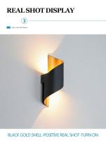 Lámparas De Pared Impermeables Para Exterior Iluminación De Pasillo Terraza Balcón Y Corredor Estilo Nórdico Moderno - details 5
