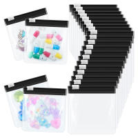 7PCS Bolsas Reutilizables Para Medicamentos Y Joyas Organizador De Almacenamiento Con Cierre De Cremallera Colores Variados - details 0