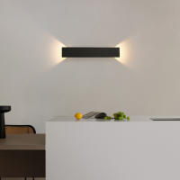 Lámpara De Pared LED 18W Impermeable En Negro O Blanco Para Jardín Patio Aisle Interior Habitación Dormitorio Moderna - details 14