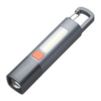 Linterna Portátil De Luz Fuerte ABS Recargable Por USB Para Exteriores Y Camping Lámpara Colgante Telescopio Con Lente De Cobertura Lateral COB - details 1