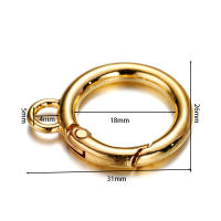 5Pcs/Lot Aleación De Zinc Anillo O Clavija De Resorte Abreable Hebilla De Conector Para Bolsos Y Joyería DIY Herramienta De Metal - details 0