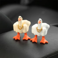 Pequeño Pato Creativo Y Divertido Estatua De Resina Personalizada Con Dedo Middle Para Decoración De Escritorio Hogar Jardín Regalo Figura Animal Estilo Moderno - details 12