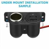 Adaptador De Cigarrillo USB Doble 5V 3.1A Con Luz Y Tomacables Para Coche Caravana Multi Enchufe Cargador Plástico - details 7