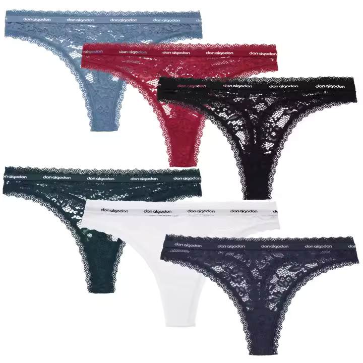 Don Coldon Pack 6 Ence Tanga de mujer |   Excelente calidad y suavidad. - 1