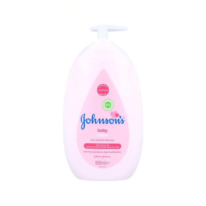J&j johnsons baby loción 500 ml, contiene aceite de coco y deja una sensación suave y un aspecto saludable en la piel más delicada después de un solo uso. - 1