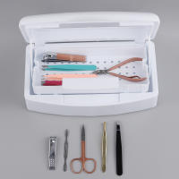 Caja De Desinfección Para Uñas 1pcs Herramienta De Uñas Plástica Blanca Estéril Para Aparatos De Acero Metal Tijeras Y Pinzas - details 7