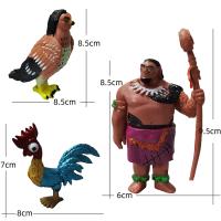 Set De Figuras De Acción Disney Moana 6/10pcs Con Demigod Maui Moana Waialiki Heihei Regalo De Cumpleaños Para Niños Modelo De Película - details 5