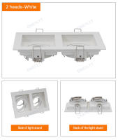 Lámpara De Punto De Luz LED Recubrimiento Blanco Negro Soporte De Bombilla GU10 Foco MR16 Ajustable Comercial Instalación En Fosa - details 8