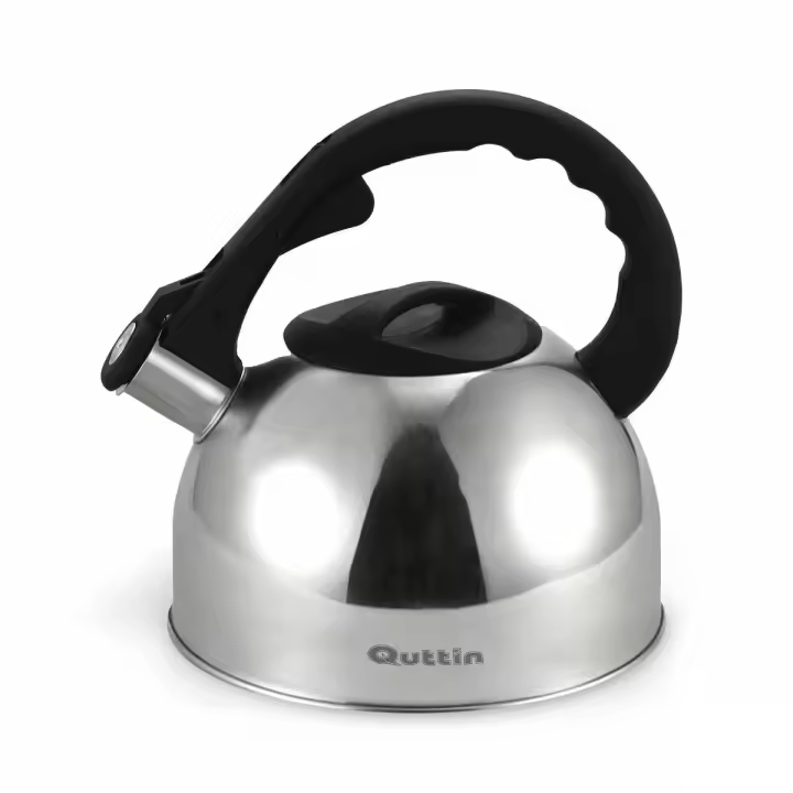 QUTTIN - Hervidor Silbante - 3 L Acero Inoxidable, Apto para Inducción, Mango Ergonómico con Silbato | Amystyle - 1