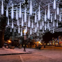 1pc Luz De Lluvia De Meteoros LED 50CM Impermeable Para Decoración De Jardín Navidad Fiesta De Año Nuevo Con Luces De Hidrau - details 9
