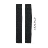 Calcetines Largos De Punto Para Mujer De Color Sólido Gruesos Para Otoño E Invierno Warmer Góticos Cosplays Calcetines De Botas - details 6
