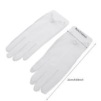 Guantes De Boda Elegantes Para Novia Con Lazo Accesorios De Boda Para Damas Guantes De Noche Formales De Encaje Rayón Talla Única - details 17